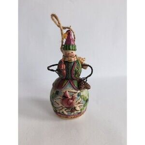 Jim Shore 2005 Snowman With Cardinal Christmas Ornament